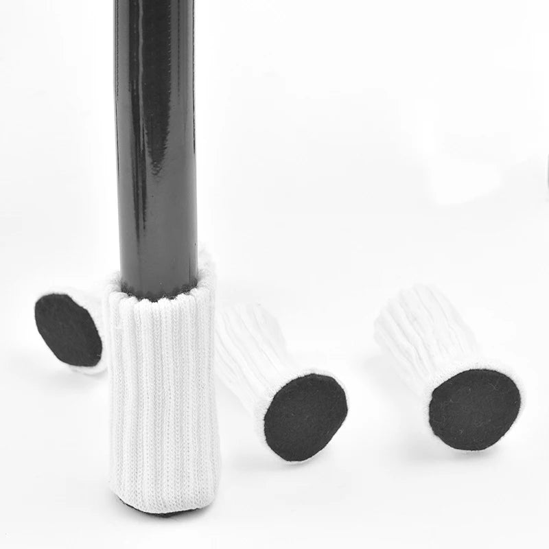 16 pezzi di calze per gambe di sedie, piedini per mobili lavorati a maglia, protezioni per pavimenti, cuscinetti antiscivolo, calze per gambe di sedie da tavolo spesse e silenziose