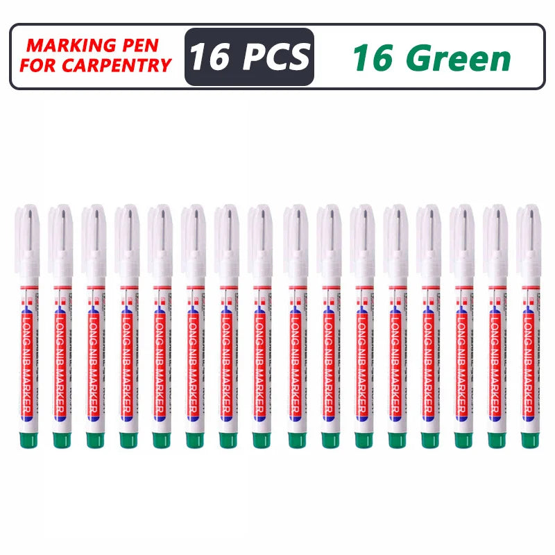 1-40 pezzi 20 mm foro profondo pennarello a punta lunga per penna perforatrice per metallo impermeabile bagno lavorazione del legno decorazione multiuso 