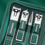 Set manicure da 6-9 pezzi con custodia in pelle, kit di strumenti professionali per la cura dei piedi e del viso, set di tagliaunghie in acciaio inossidabile, regalo 
