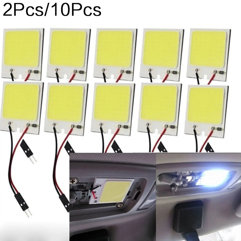 STONEGO 2 pezzi/10 pezzi 18/24/48 e lampada da lettura bianca Stonego Lampadina a LED T10 Lampada a LED per parcheggio auto Pannello interno per auto Lampada a festone 