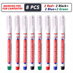 1-40PCS 20mm Deep Hole Long Nib Head Markers For Metal Perforating Pen Waterproof Bathroom Woodworking Decoration Multi-Purpose