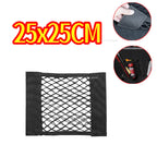 Rete portaoggetti per auto, rete elastica, tascabile, adesivo magico elastico, universale, rete posteriore per bagagliaio, tasca per sedile, organizer per auto 