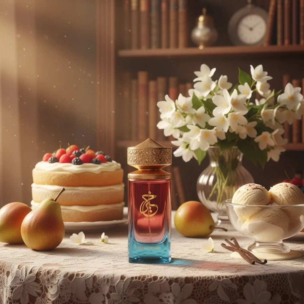 Paris Corner Khair Confection EDP 3.4 Fl Oz,Unisex Daily Sweet Perfume,Pear Jasmine Whipped Cream Vanilla Daily Wear