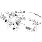 Copertura in gomma per pedale freno frizione 46545S1F981 46545-S1F-981 per Honda City Fit Jazz 2007-2013 Insight 2010 - 2014 Accessori 