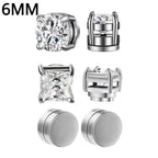 1-12 paia di orecchini a bottone magnetici alla moda, orecchini finti non piercing, regalo per uomo e donna. 