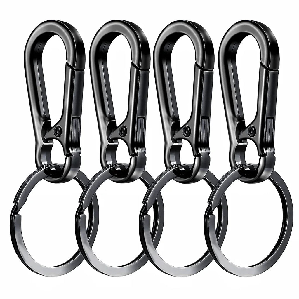 4 pezzi portachiavi con moschettone in metallo a forma di moschettone portachiavi portachiavi clip gancio porta organizzatore per chiavi auto Finder f 