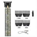 New Retro T9 Hair Clipper For Men, Electric Shaver, Rechargeable Hair Clipper, Portable Cordless Beard Trimmer