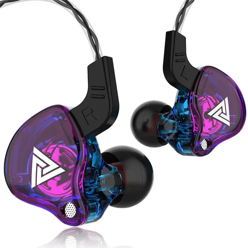 NUOVI auricolari cablati HiFi QKZ AK6 con driver in rame, cuffie sportive da corsa da 3,5 mm, auricolari stereo bassi, auricolari musicali in-ear con microfono 