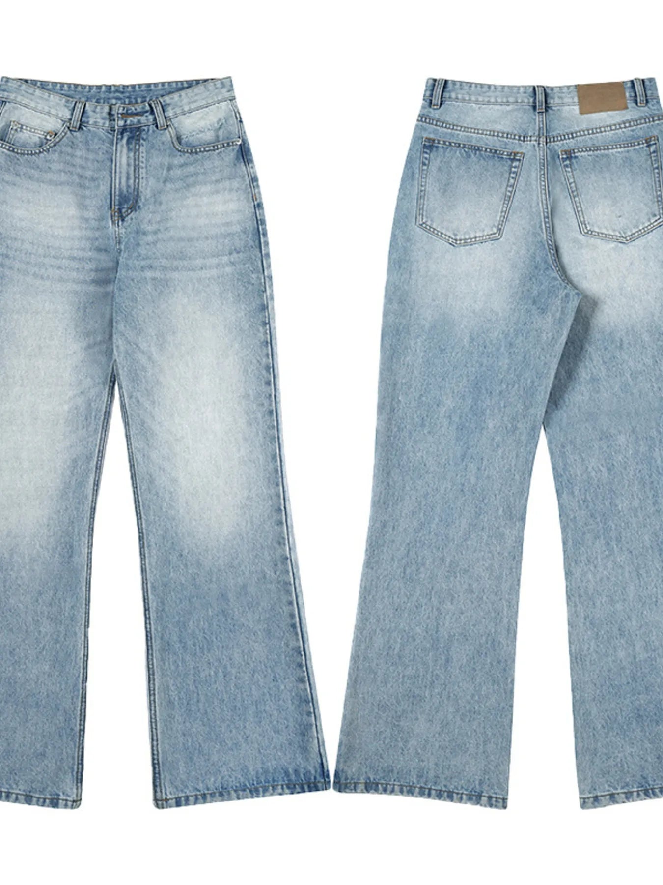 Jeans a gamba larga da uomo taglie forti
