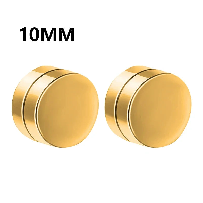 1-12 paia di orecchini a bottone magnetici alla moda, orecchini finti non piercing, regalo per uomo e donna. 