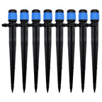30 ugelli regolabili a 360° per irrigazione di giardini e serre - Connettori per tubi da 4/7 mm e accessori 