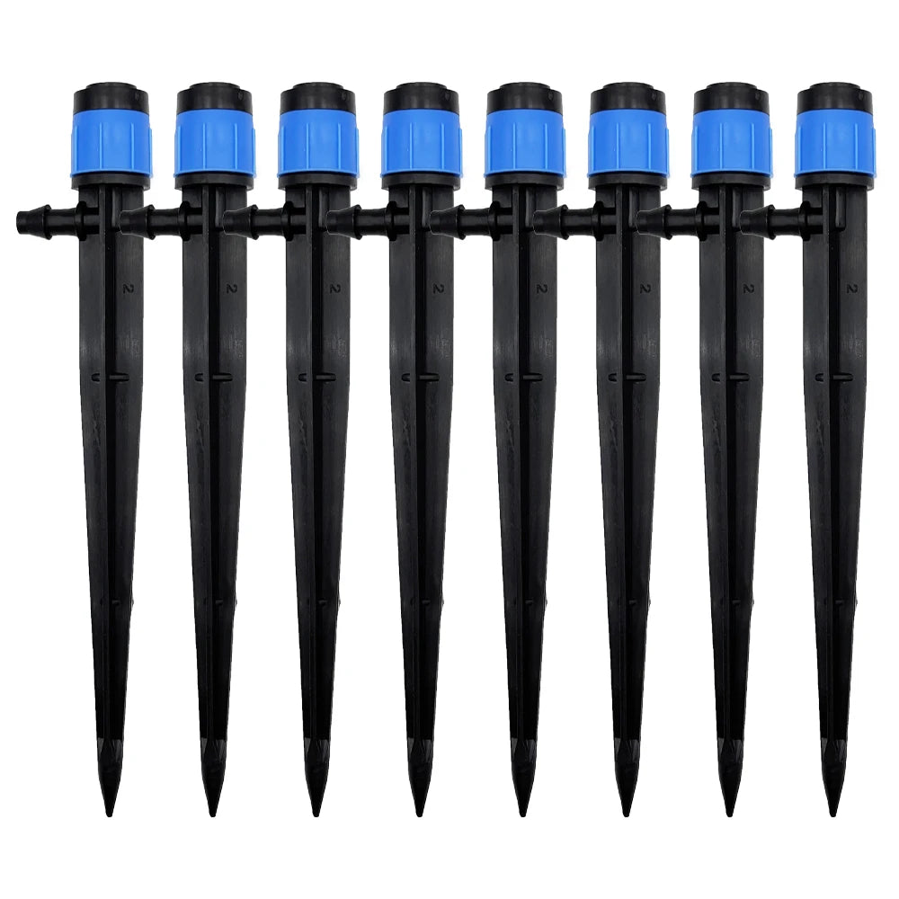 30 ugelli regolabili a 360° per irrigazione di giardini e serre - Connettori per tubi da 4/7 mm e accessori 