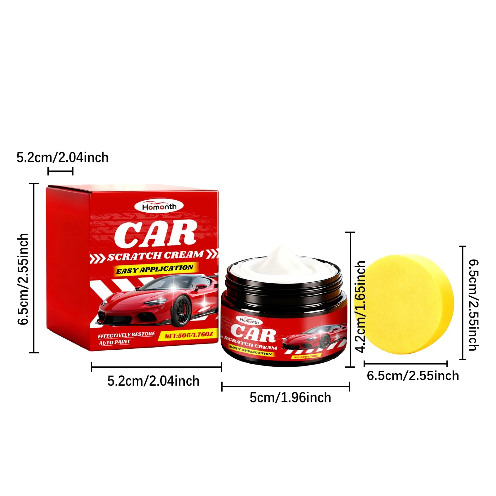 Rimozione graffi auto, riparazione graffi auto, cera, pasta abrasiva, riparazione rapida graffi auto, lucidanti per vernice auto, set di cura, strumento di riparazione