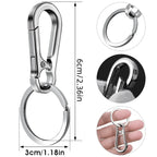 4 pezzi portachiavi con moschettone in metallo a forma di moschettone portachiavi portachiavi clip gancio porta organizzatore per chiavi auto Finder f 