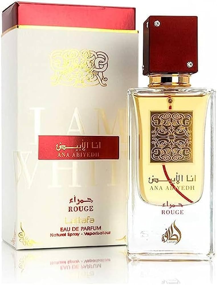 Lattafa Ana Abiyedh Coral EDP 2.0oz 60ml Fresh Fruity Floral Long Lasting Unisex Perfume Elegant Luxury Gift for Christmas