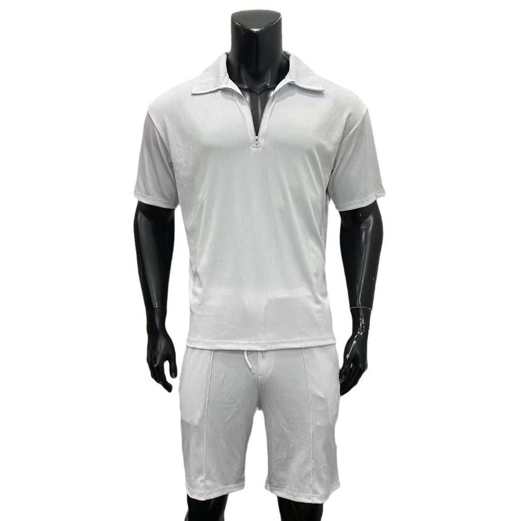 Abbigliamento estivo da uomo, abiti da uomo, nuovi polo con cerniera, casual, corti