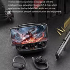 Auricolari originali Sony Bluetooth 5.3 TWS Cuffie HiFi wireless con ganci auricolari per corsa, sport, chiamate, giochi, display LED 