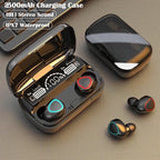 Cuffie wireless M10 TWS: connessione Bluetooth, scatola di ricarica, stereo 9D, auricolari sportivi impermeabili + microfono 