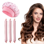 Arricciacapelli senza calore, fascia per capelli, bigodini morbidi senza calore, bigodini per capelli Lazy Curls, ferri flessibili per dormire con cuffia, strumenti per lo styling 