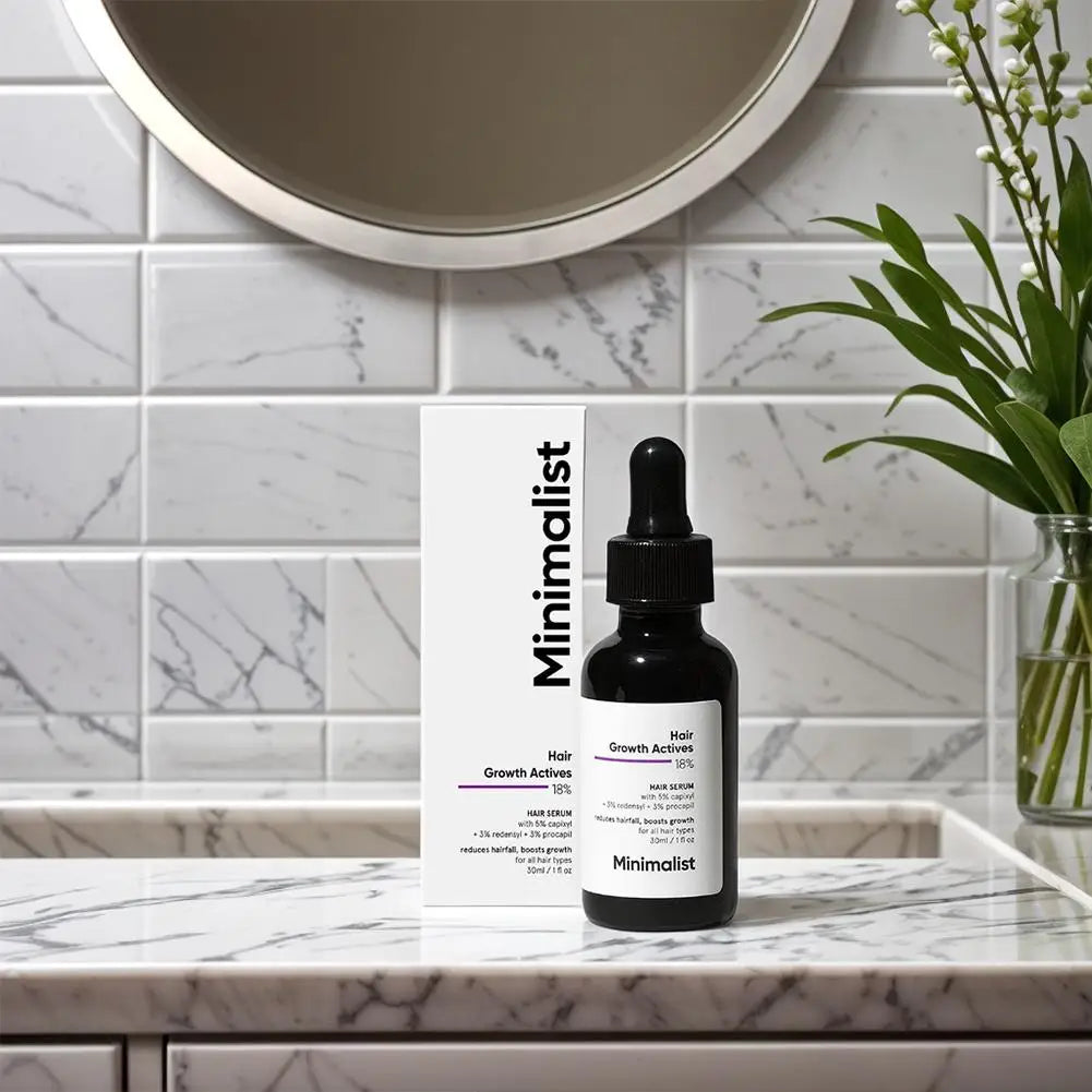 Siero per la crescita dei capelli Minimalist Hair Growth Actives 18% con Procapil%2C Capixyl 30ml Essenza per la cura dei capelli idratante e riparatrice 