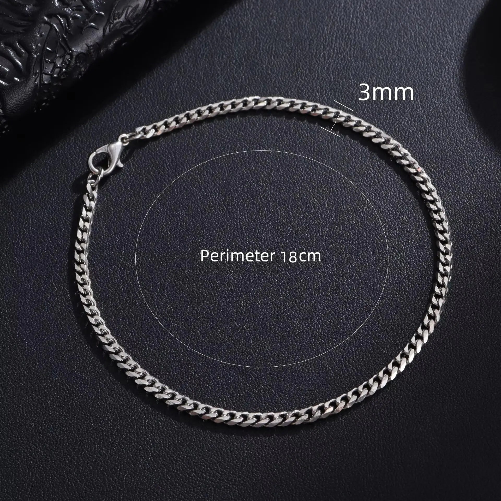 Nuovo braccialetto alla moda da uomo con catena classica in acciaio inossidabile da 3/5/7/9 mm di larghezza, braccialetto a catena per uomo e donna, regalo di gioielli 