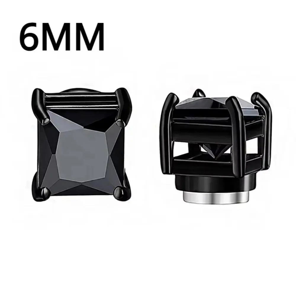 1-12 paia di orecchini a bottone magnetici alla moda, orecchini finti non piercing, regalo per uomo e donna. 