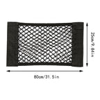 Organizer universale in rete per bagagliaio auto, tasca portaoggetti in velcro, borsa portaoggetti elastica per veicoli, accessori interni in rete per auto
