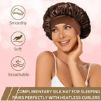Arricciacapelli senza calore, fascia per capelli, bigodini morbidi senza calore, bigodini per capelli Lazy Curls, ferri flessibili per dormire con cuffia, strumenti per lo styling 