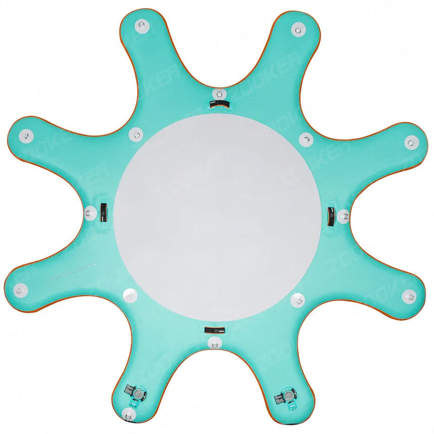 Dock gonfiabile rotondo personalizzato per stand up paddle board, sup e yoga, diametro 3 m 
