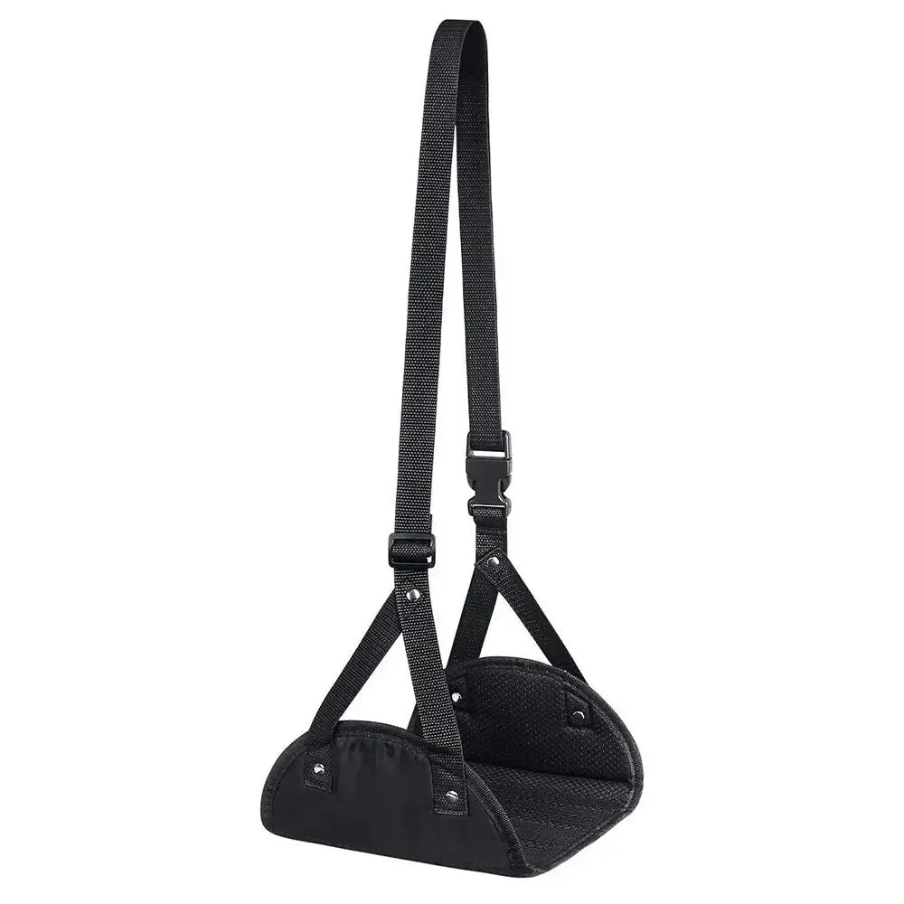 Tappetino portatile per piedi - Tappetino per poggiapiedi da ufficio con cinturino regolabile, amaca per piedi, tappetino per piedi Lazy Man Magic Travel Magic Travel Airplane 