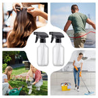 Flaconi spray di plastica vuoti da 300 ml, flacone spray di grande capacità, spruzzatore regolabile per uso domestico, strumento di pulizia per nebulizzatore d'acqua 