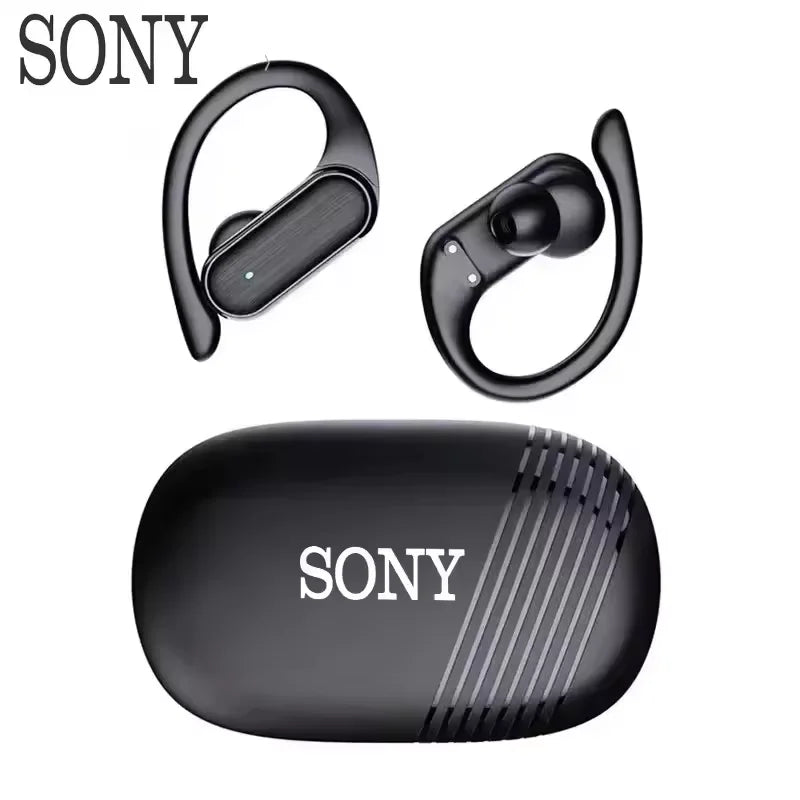 Auricolari originali Sony Bluetooth 5.3 TWS Cuffie HiFi wireless con ganci auricolari per corsa, sport, chiamate, giochi, display LED 