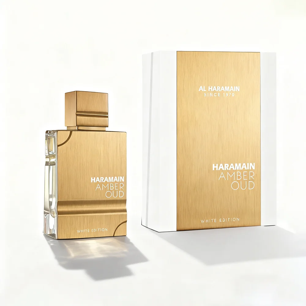 Al Haramain Amber Oud White Edition Eau De Parfum Spray, profumo unisex di lusso a lunga durata per uomo e donna