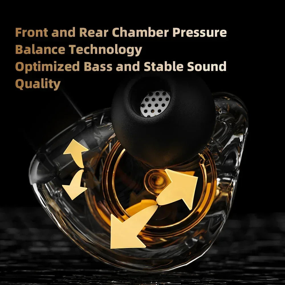 Nuovi auricolari QKZ 15D Dynamic Surround Sound Bass, auricolari con microfono, ingresso AUX da 3,5 mm, auricolari sportivi HIFI con cancellazione del rumore 
