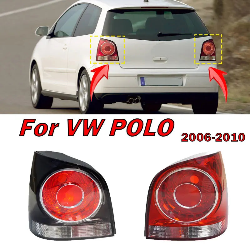 Per Volkswagen VW POLO 2006 2007 2008 2009 2010 Fanale posteriore senza lampadine, luce paraurti, accessori auto 