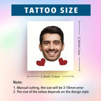 Adesivo per tatuaggio temporaneo personalizzato per San Valentino, design divertente, amore, cuore, festa, anniversario, matrimonio, coppie, bambini, ragazzo, regalo, 15 pezzi 