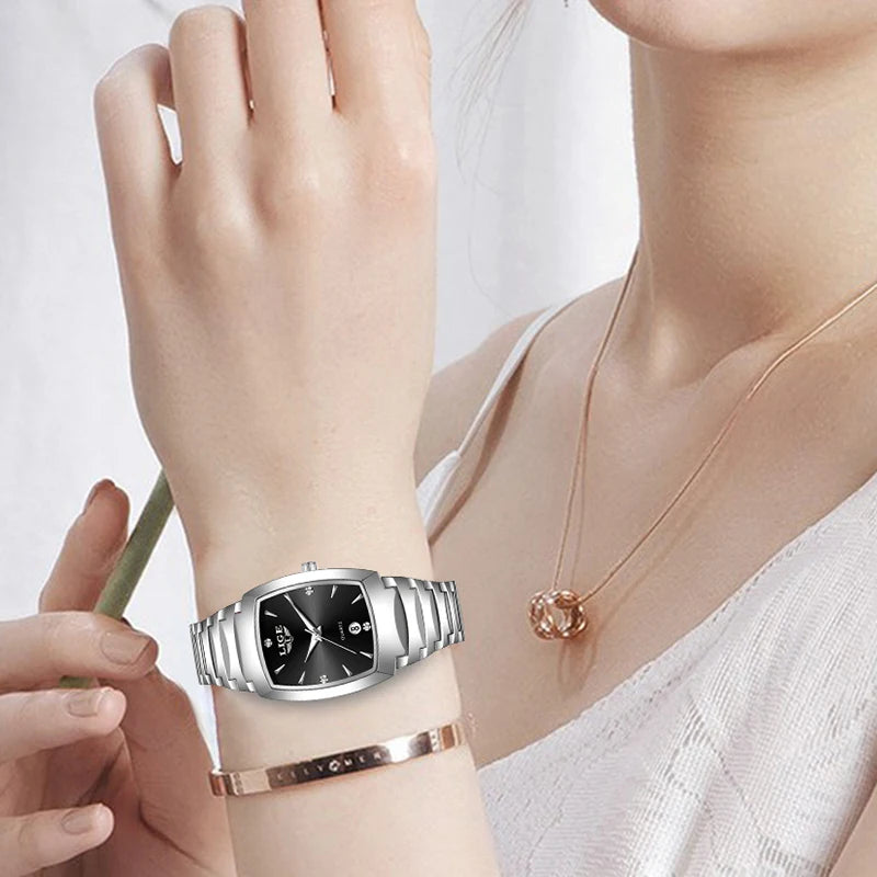 LIGE Orologio da donna Business Luxury Orologio da donna Orologi da donna impermeabili Orologi da donna al quarzo semplici Orologi da donna + SCATOLA 