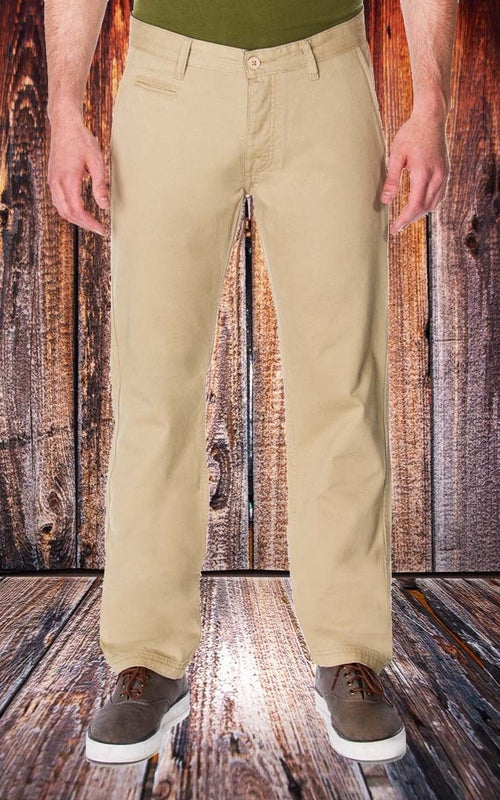65 MCMLXV Pantaloni chino color cachi da uomo