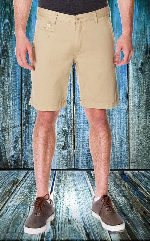 65 MCMLXV Pantaloncini chino color cachi da uomo