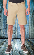 65 MCMLXV Pantaloncini chino color cachi da uomo