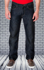 65 MCMLXV Jeans da uomo in denim premium lavaggio scuro