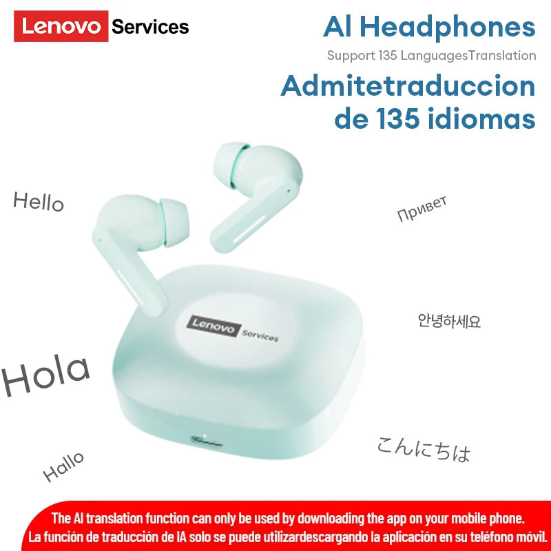 Auricolari wireless originali Lenovo LE209 2026 TWS Bluetooth 6.0 Auricolari in-ear a lunga durata della batteria Auricolari Microfono Stereo ENC Noise 
