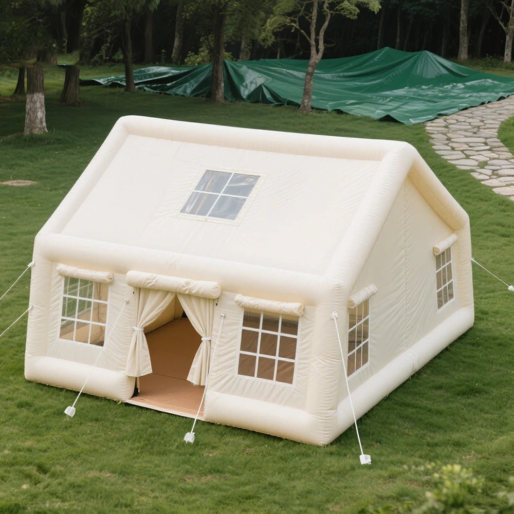 Tenda da campeggio gonfiabile di lusso e confortevole, tessuto Oxford di alta qualità, ampio spazio per avventure all'aperto in famiglia 
