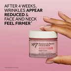 Crema notte multi-azione No7 Restore &amp; Renew per viso e collo - Crema idratante viso notturna con peptidi di collagene - Crema anti-età 