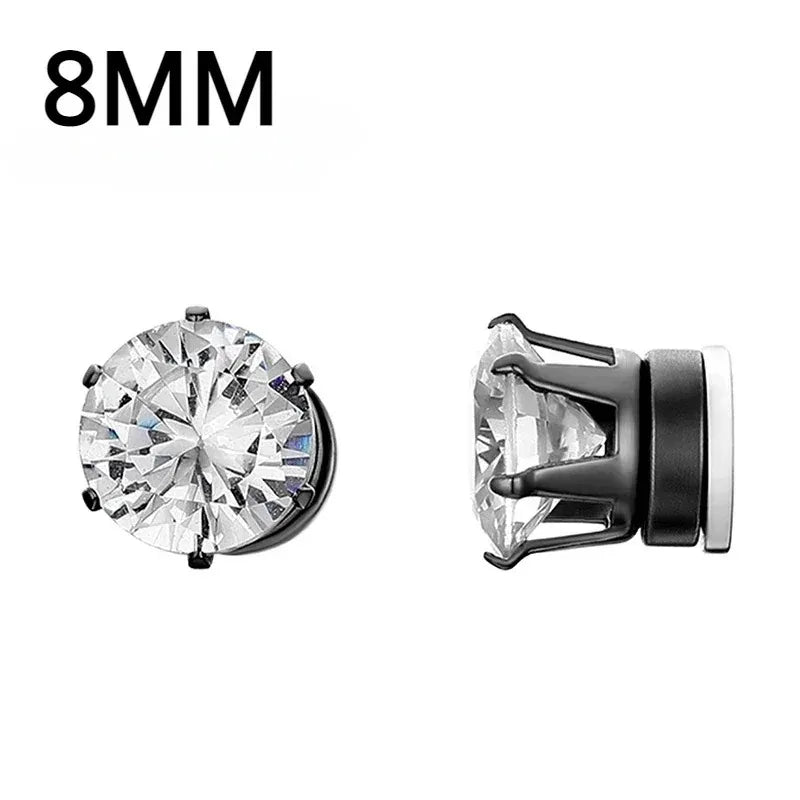 1-12 paia di orecchini a bottone magnetici alla moda, orecchini finti non piercing, regalo per uomo e donna. 