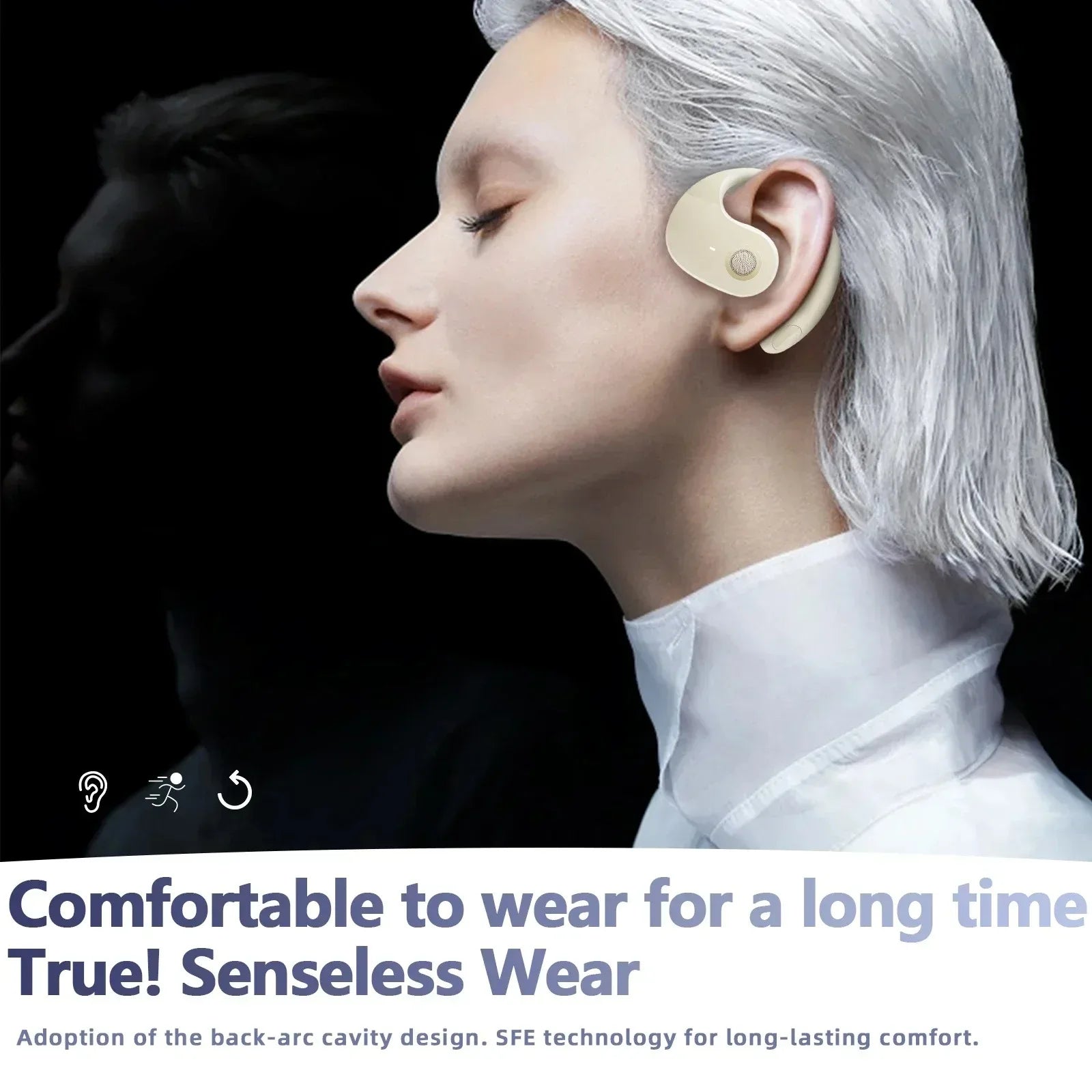 156 Cuffie wireless traduttore di lingue, auricolari Bluetooth 5.4, auricolari intelligenti impermeabili Ai in tempo reale, auricolari aziendali 