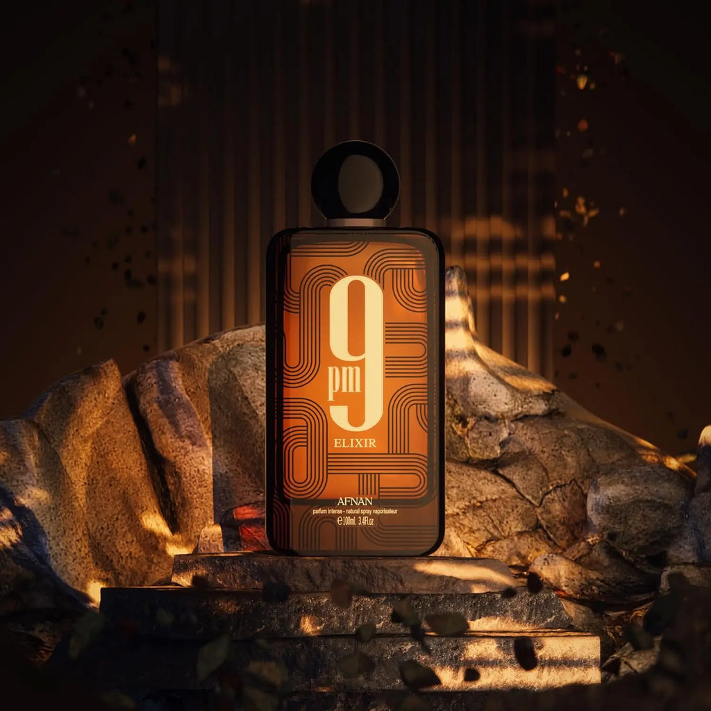 Afnan 9PM Elixir Extrait De Parfum 3,4 oz 100 ml Vaniglia Ambra Calda Profumo Unisex di Lunga Durata Intenso di Lusso Regalo per Natale 
