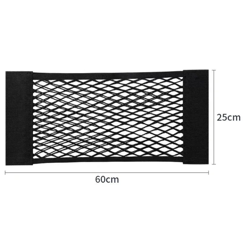 Organizer universale in rete per bagagliaio auto, tasca portaoggetti in velcro, borsa portaoggetti elastica per veicoli, accessori interni in rete per auto