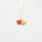 Confezione regalo - Collana con aroma di tramonto e conchiglia verde, catena in argento sterling