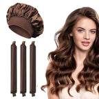 Arricciacapelli senza calore, fascia per capelli, bigodini morbidi senza calore, bigodini per capelli Lazy Curls, ferri flessibili per dormire con cuffia, strumenti per lo styling 